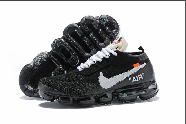 

Men women air max vapormax off white runner running hoe tn triple black white be true neon air cu hion chau ure port de igner neaker, Black;green