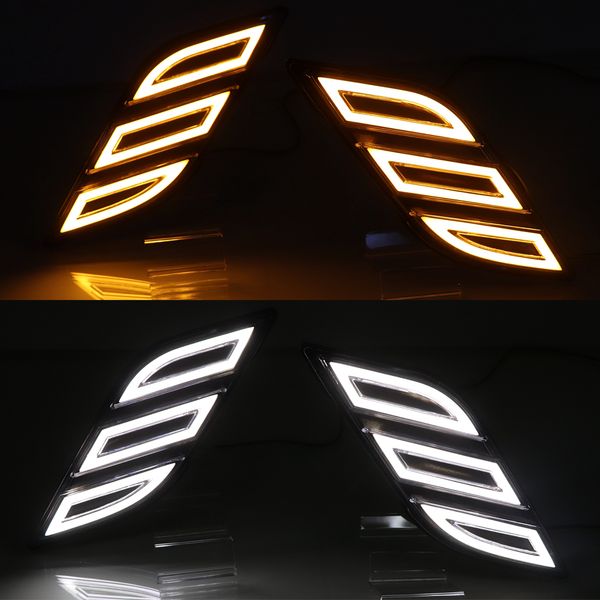 

1 pair car fender light led daytime running light turn signal lamp drl side bulb for ford raptor f150 2016 2017 2018 2019