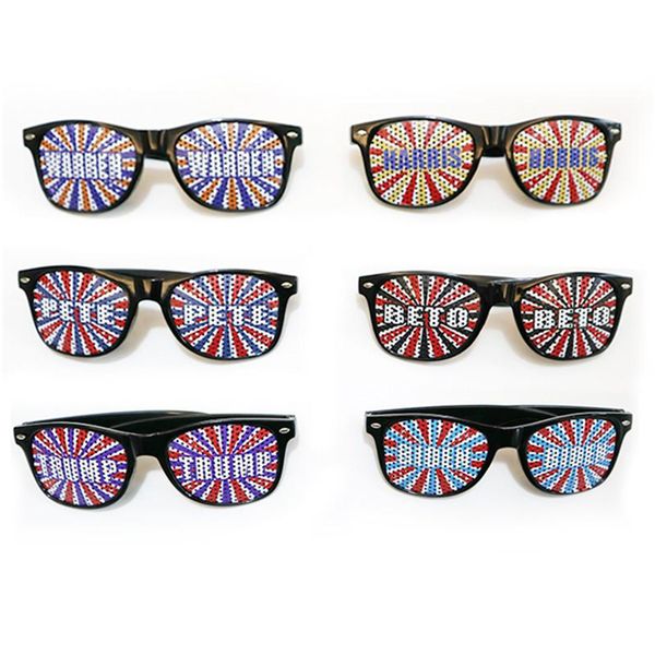 

donald trump sunglasses 2020 american president election glasses trump rice nail sunglasses plastic sports summer sun glasses 10 colors gift, Blue