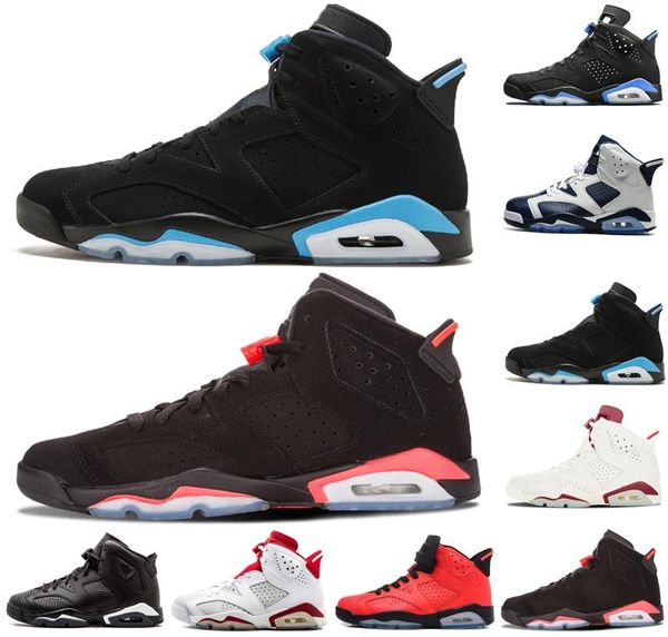 

designer shoes 6 6s unc men basketball shoes black cat angry bull infrared olympic oreo marron mens trainers sports sneakers size us 8-13
