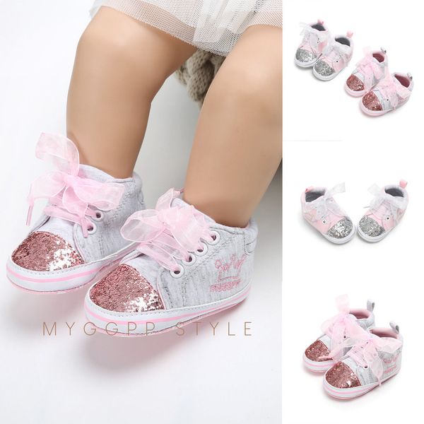 

brand new baby toddler girls sequin glitter casual shoes sneakers fashion shoes kids, Black