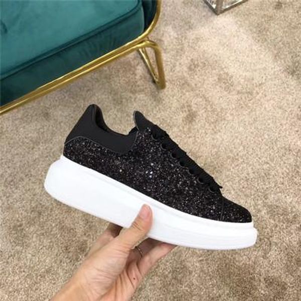 

new brand classic designer men women fashion white leather low sports sneakers flat shoes 35-45 with box z23, Black