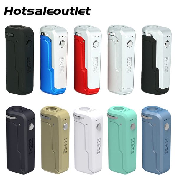 

100% Original Yocan UNI Box Mod 650mAh Battery Preheat Variable Voltage VV Vape Mods With Magnetic 510 Adapter For Thick Oil Cartridge