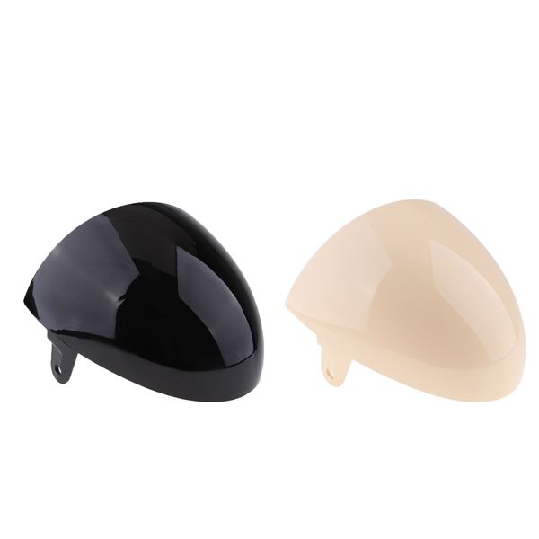 

2x cafe racer rear passenger pillion seat cowl hard abs fairing tail cover for honda cb350 cb400 cb450 cb500 cb550 cb750, black&beige