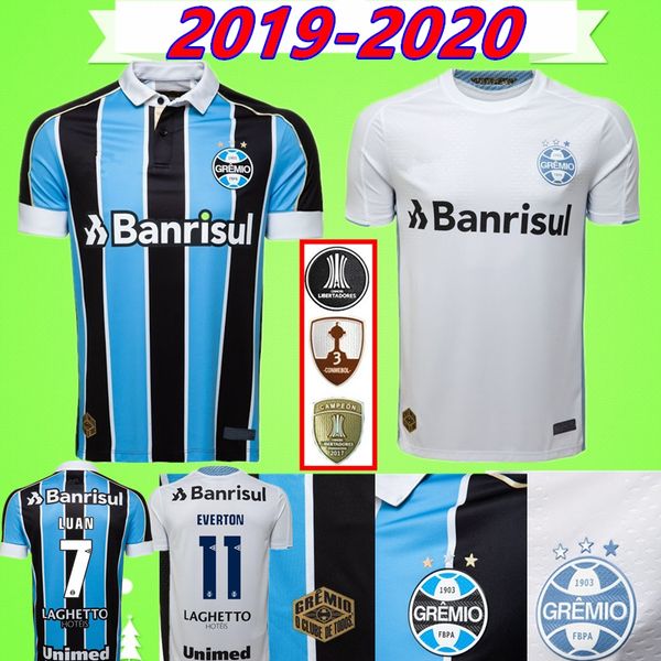 

EVERTON 7 LUAN 2019 2020 Gremio Paulista Soccer Jerseys brazil home away 19 20 Football shirts Brasil MARINHO PEPE THACIANO uniforms