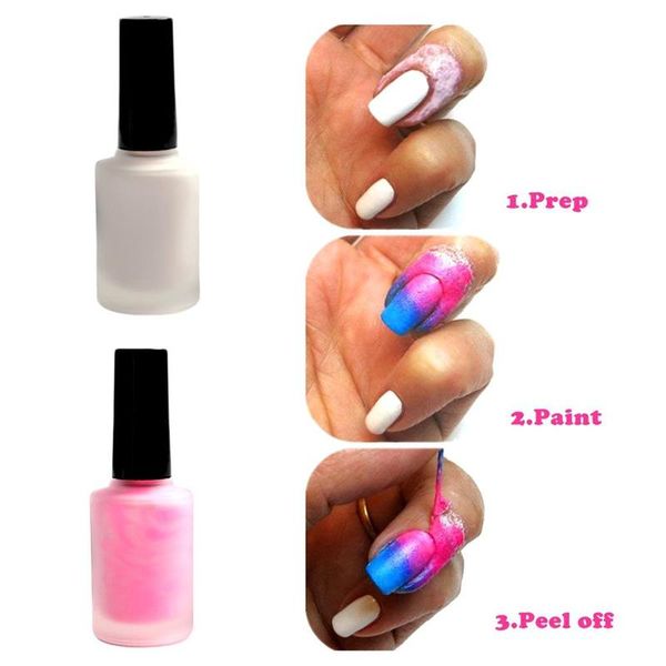 

nail edge protection soak off nail gel peel off overflow polish glue self-drying anti-overflow glue soak gel 15ml, Red;pink