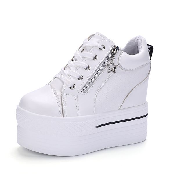 Compre Las Zapatillas De Deporte De Cuero Blanco Mujeres