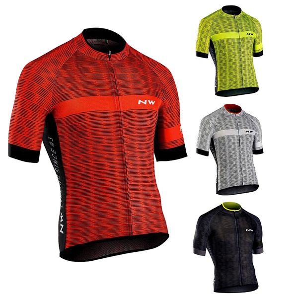 

2020 nw ciclismo jersey seco ropa de bicicleta ropa para hombres ciclismo verano, Black;red