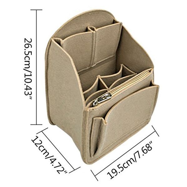 

felt backpack insert organizer storage bag universal bag in bag men women shoulder tote bags handbag organizers