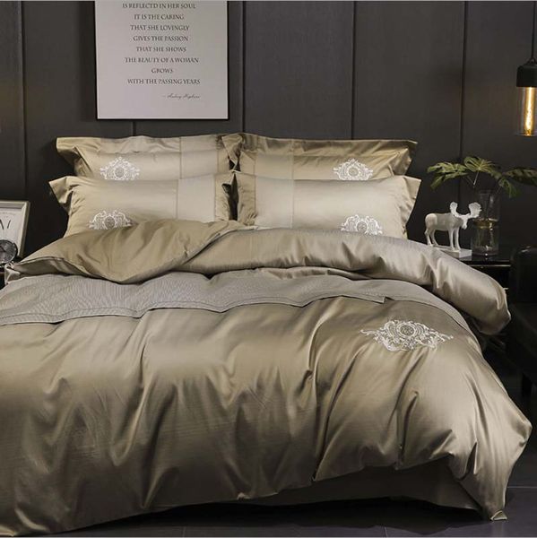 

fb18007 горячий продавать европейский стиль вышивки bedcloth простой сплошной цвет постельного белья хлопок жаккард постельное белье хлопок