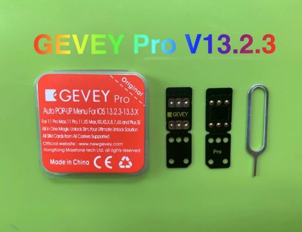 

new gevey pro cyber iccid+mnc mode for ios13.4 13.x gevey pro unlock worldly perfect for iphone x xs xr max iphone8 7 6 5s