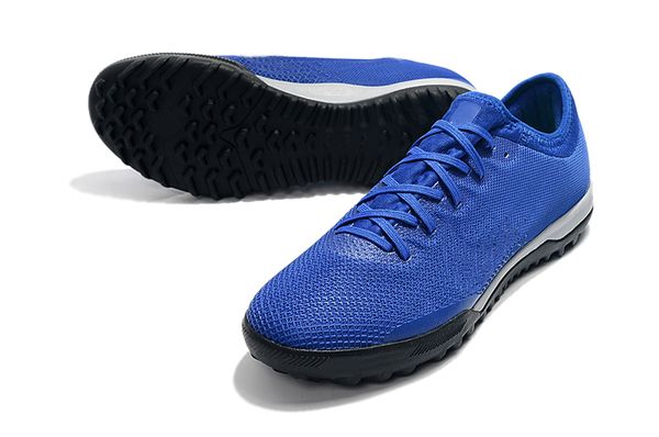 

men knitted soccer shoes mercurial superflyx 6 elite ic / tf soccer shoes indoor / outdoor blue football shoes