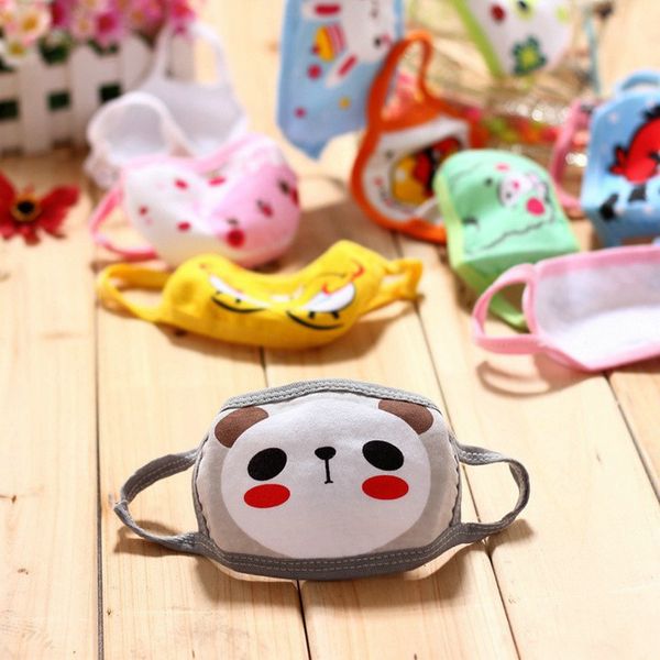 

kids face mask tapaboca cloth facemask cute dust masks children's baby mask cartoon warm pure cotton double dust mask tahyz, Black