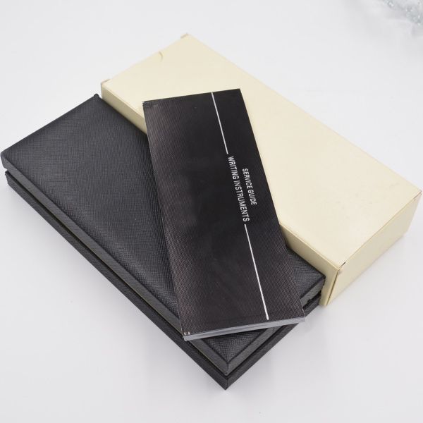 

Высокое качество MB Brand Pen Подарочная коробка с документами Руководство Book Luxury Black MB Pen чехол для Рождественский подарок Ручка Box
