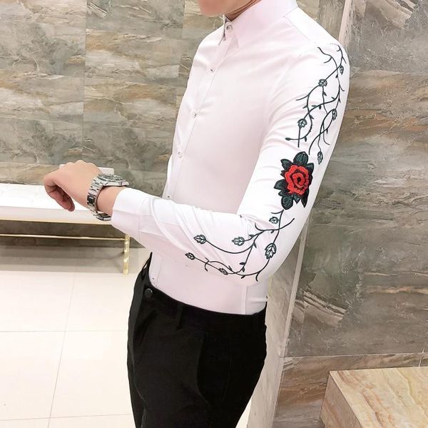camisas bordadas hombre