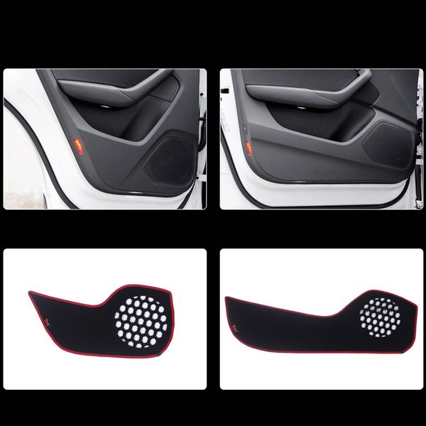 

4pcs fabric door protection mats anti-kick decorative pads for q3