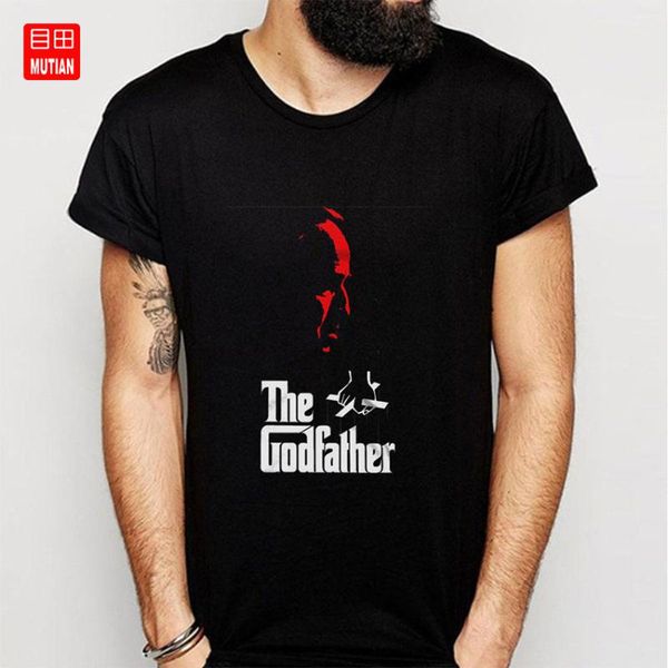 

men's t-shirts the godfather character marlon brando t shirt, White;black