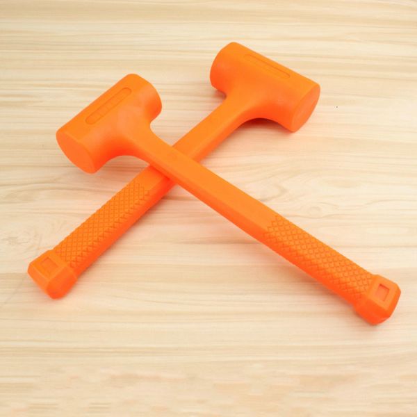 

soft rubber unicast hammer 3lb orange non-marring coating multifunctional dead blow malle diy woodworking hand tool