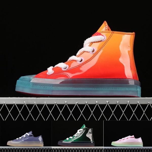 

2019 chuck malden men's canvas shoes jelly pink 1970 star running shoes leisure sports shoes 35-44, White;red