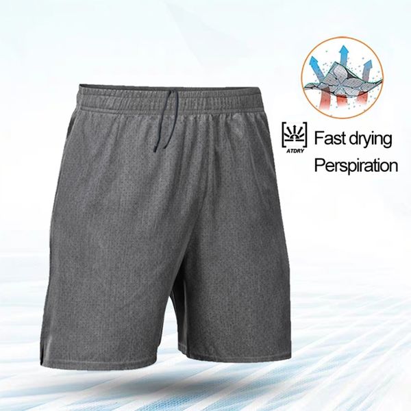 

new summer gym mens sport running shorts quick dry workout short pants men soccer tennis training shorts, Black;blue