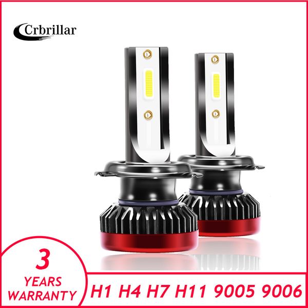 

2pcs/set crbrillar mini h4 led h7 with lumileds cob 6500k led 12000lm 80w h1 bulb hb3 9005 9006 hb4 fog light 4300k h8 h11 6500k