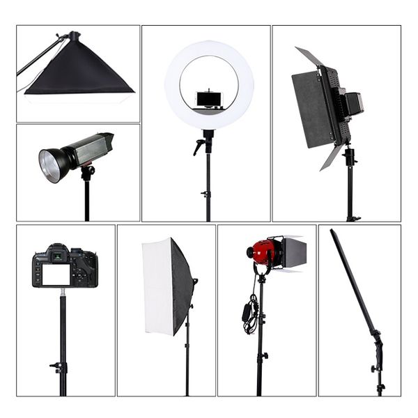 

projector holder 50cm-200cm with 1/4 screw head for pgraphy studio universal video flash 2m quality assured pgraphy tripod