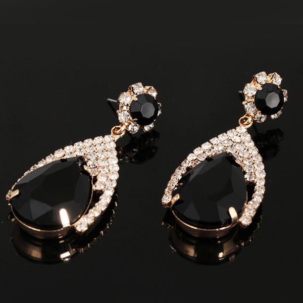 

ornaments multicolor diamond earrings eardrop girl student small ornaments gift, Golden