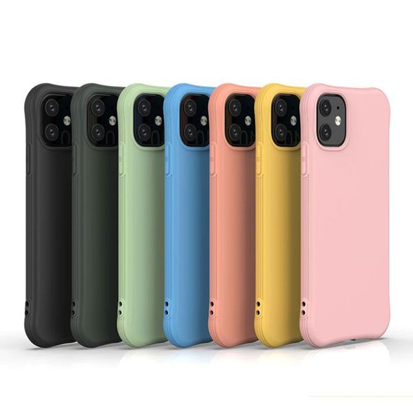 

silicone phone case for iphone 11 pro max xs max 11 8 7 6s plus slime waist back cover