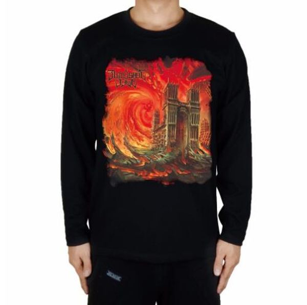 

Summer Notre Dame de Paris church Bloodshot Dawn Rock Men Women Shirt Punk Heavy Melodic Metal Long Sleeve
