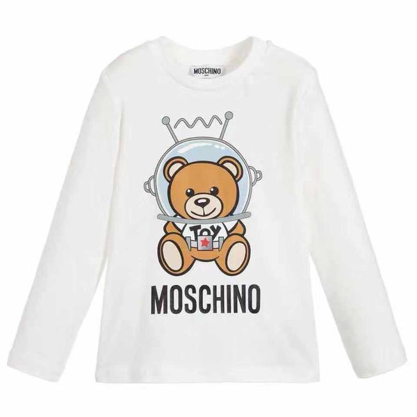 

kids designer sweatshirt space bear pattern girls pullovers active letters boys hoodies brand kids clothes childrens for student, Black