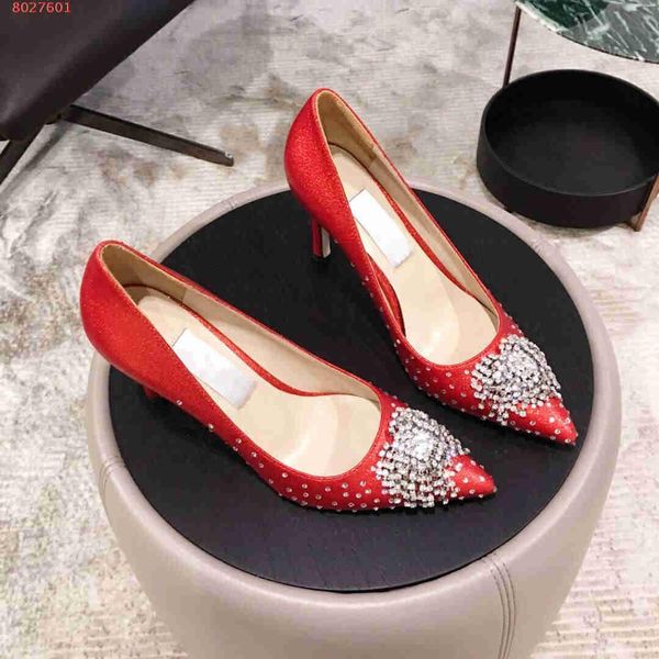 

new famous brand designer high-heel dress shoes for womens the nail beads women high heels shoes, Black