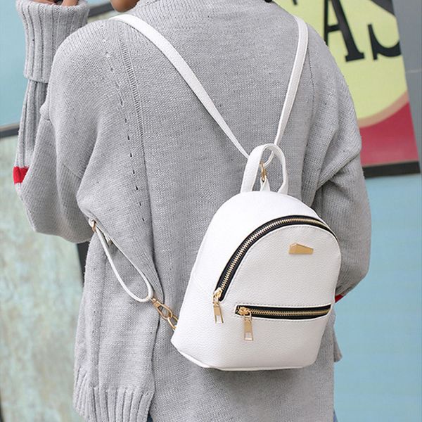 

women leather backpack school rucksack college shoulder satchel travel bag casual crossbody bag torebki damskie #15