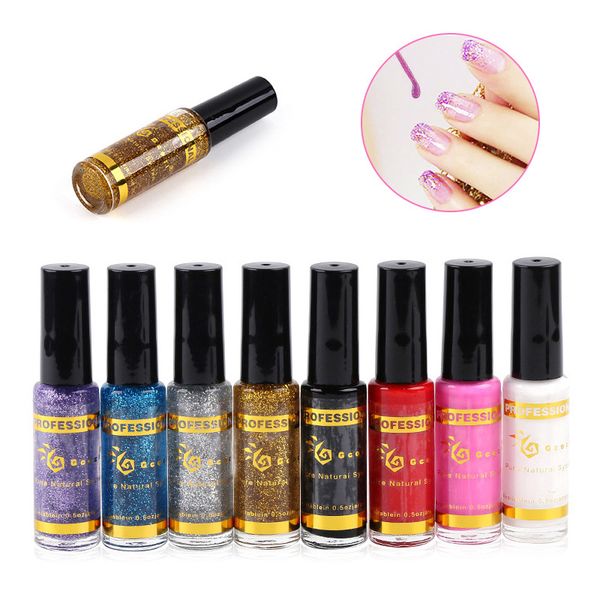 

pinpai holographic 3d shinny nail glitter polish liner brush nails decoration varnish manicure pull line pen nail paint lacquer