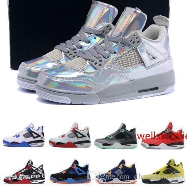 

basketball 4 men shoes training sneakers thunder white cement pure money bred royalty game royal 4s sports running shoes us 7-13