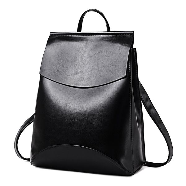 

2020 fashion women backpack pu leather backpacks for teenage girls female school shoulder bag bagpack mochila