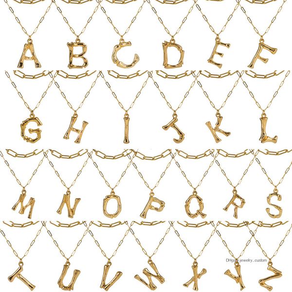

26 Individual Letter Multi-storey Necklace Woman Natural Pearl Pendeloque Cut