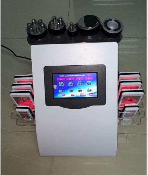 

6 in 1 diode lipo laser slim cavitation tripolar rf skin tightening machine price