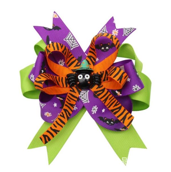 

kids adults hair head clips kit bat pumpkin ghost cat hat pins halloween decoration costume headdress accessories, Silver