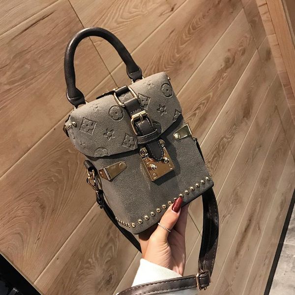 

handbags box package square bag korean version of the wild messenger bag square mobile messenger bag