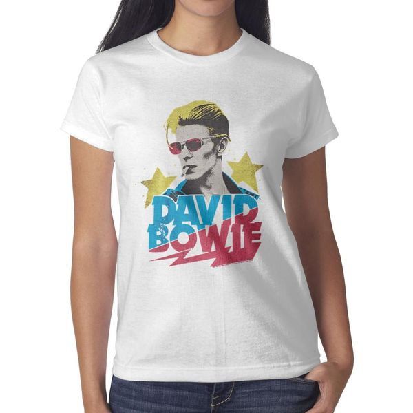 

david bowie white womens t shirt,shirts,t shirts,tee shirts shirt design funny superhero friends athletic t shirt