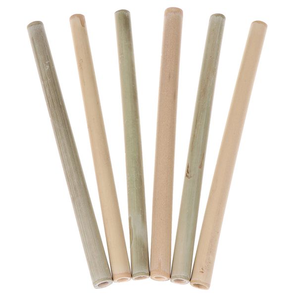 

useful 10pcs/set bamboo drinking straws reusable eco-friendly party kitchen
