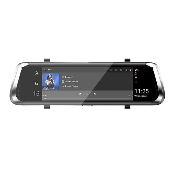 

10 inch full screen 4g press ips universal bundled car dash cam rear view reversing mirror with gps navi bluetooth wifi android