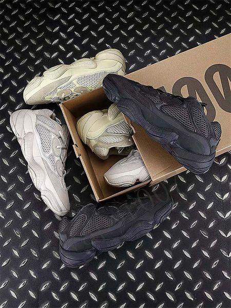 

new 2019 super moon 500 yellow blush designer kanye west utility black salt sneakers desert rat bone white chaussures shoes men women