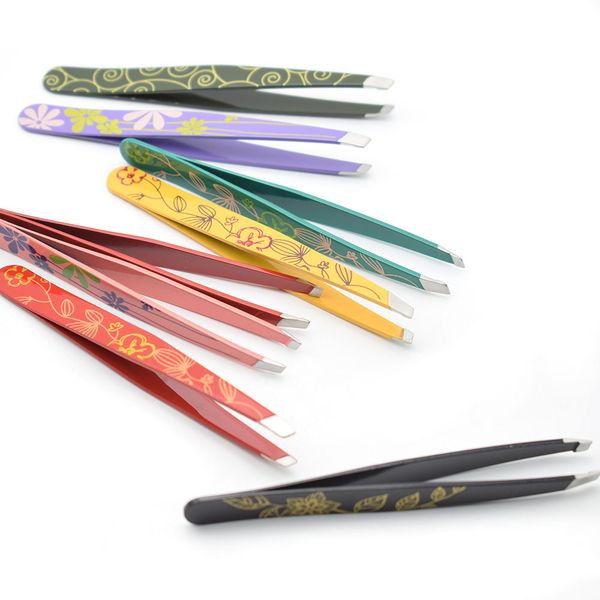 

professional eyebrow tweezers hair beauty slanted stainless steel tweezer tool