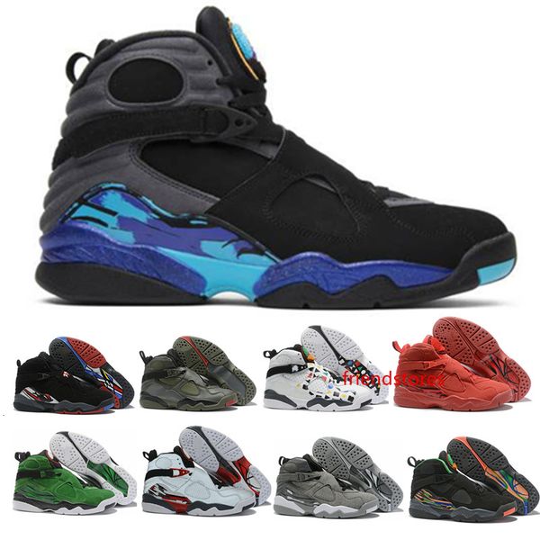 

2019 men basketball shoes 8 8s valentines day south beach reflective bugs bunny white aqua playoff chrome mens trainer sports size 7-13