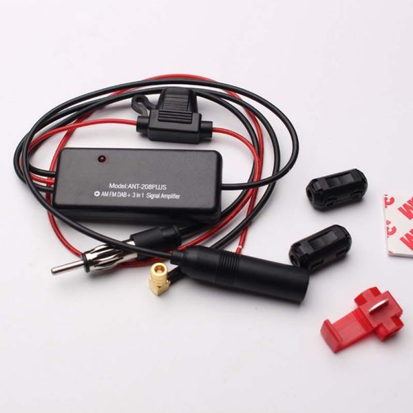 

universal 12v auto ant-208 plus 3-in-1 car fm radio am dab antenna signal