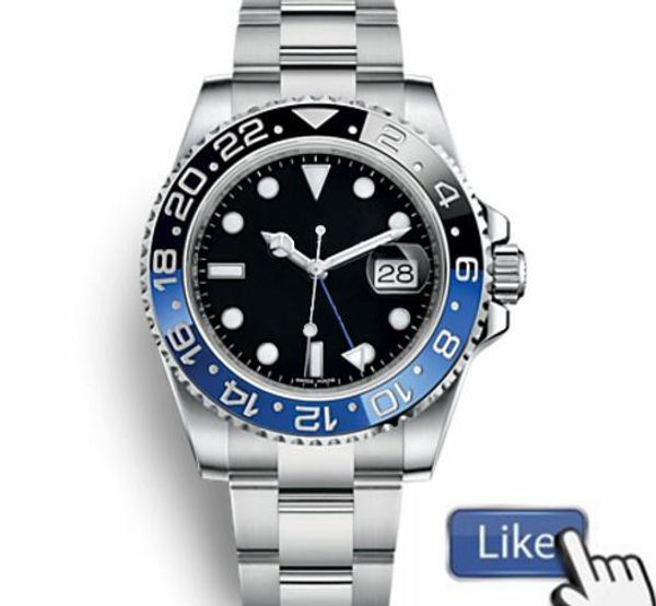 

luxury gmt керамический безель мужские механические из нержавеющей стали автоматические механические часы дизайнер спортивные с автоподзавод, Slivery;brown