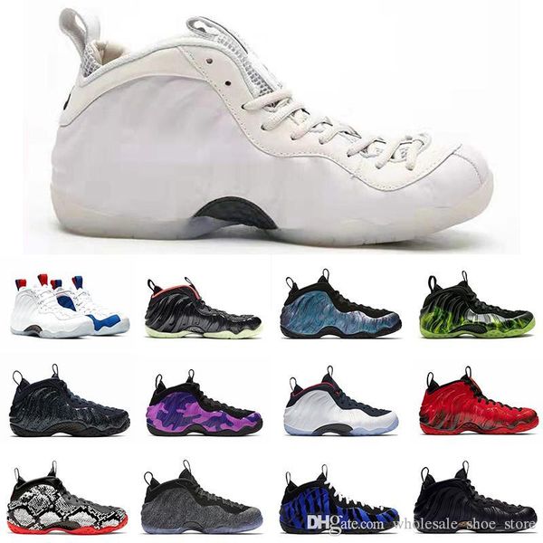 

wmns chrome penny hardaway men basketball shoes foam one vandalized usa doernbecher metallic gold mens design trainers sports sneakers 7-13