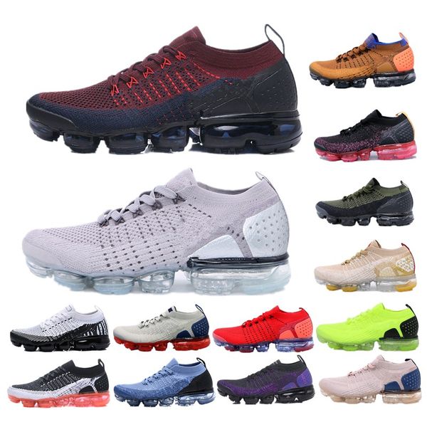 

2019 2.0 running shoes air cushion mens shoes black white luxury designer vapors athletic outdoor sports sneakers size 40-46