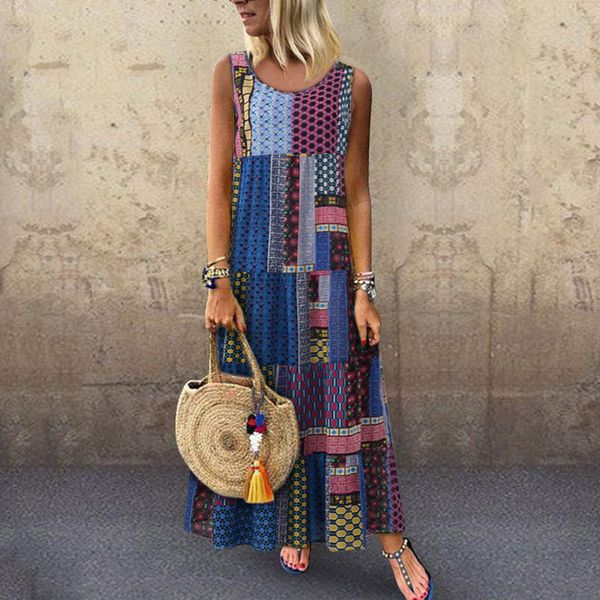 

2020 bikini cover-ups casual patchwork loose summer dress cotton tunic women beachwear beach kaftan swimsuit cover up a125